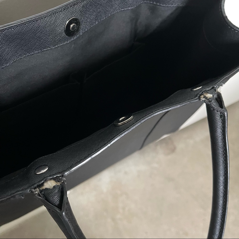 Rebecca Minkoff Medium Mab Oil Malaga Leather Black Shoulder Bag Tote - Picture 13 of 16